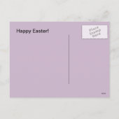 Briefkaart  Happy Easter! Bunny Suit Hide Egg (Achterkant)