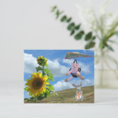 Briefkaart - Happy Friends on Hill (Staand voorkant)