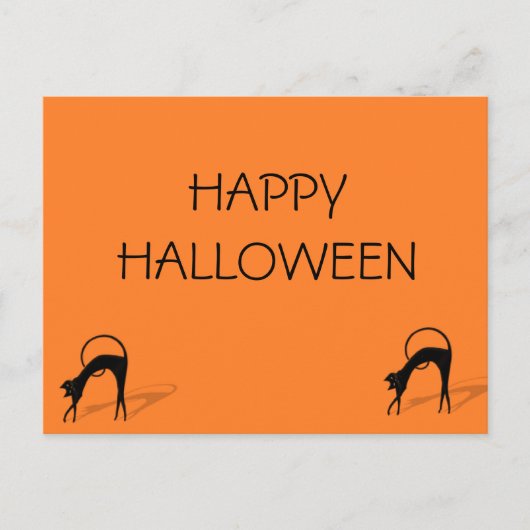 briefkaart "HAPPY HALLOWEEN" (Voorkant)