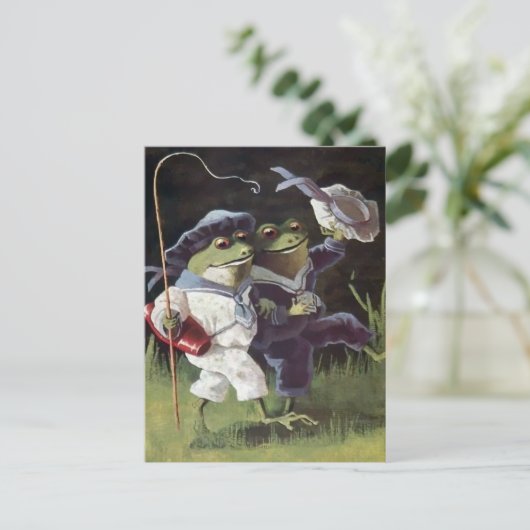  Briefkaart Happy Kikkers (Staand voorkant)