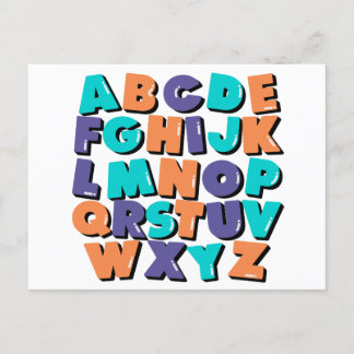 Briefkaart - Happy Letters