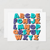 Briefkaart - Happy Letters (Voorkant / Achterkant)