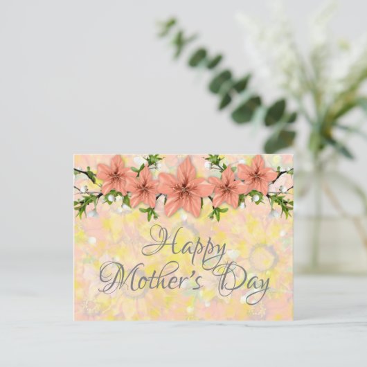 Briefkaart - Happy Moederdag (Staand voorkant)