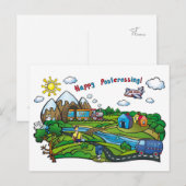 Briefkaart "Happy Postcrossover!" (Voorkant / Achterkant)