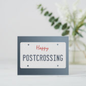 Briefkaart "Happy Postkruising License Bord" (Staand voorkant)