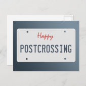 Briefkaart "Happy Postkruising License Bord" (Voorkant / Achterkant)