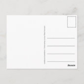 Briefkaart "Happy Postkruising License Bord" (Achterkant)