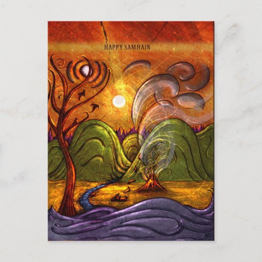 briefkaart 'Happy Samhain' (Voorkant)