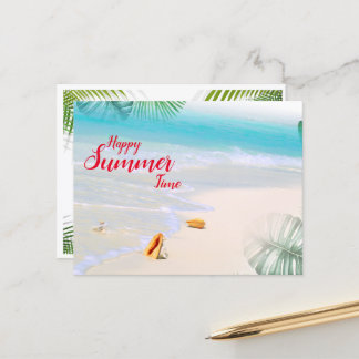 Briefkaart Happy Summer Time