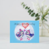 Briefkaart Happy Valentine's dag (Staand voorkant)