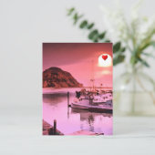 Briefkaart Harbour Hues (Staand voorkant)