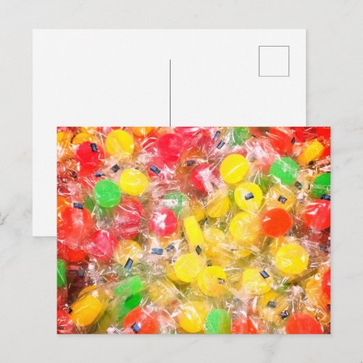 Briefkaart hard snoep (Voorkant / Achterkant)