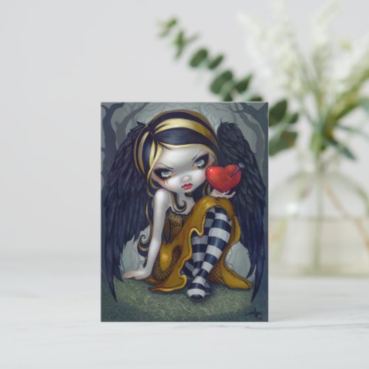 briefkaart "Harder nagels" (Staand voorkant)