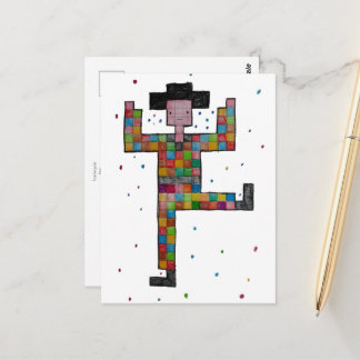 briefkaart _ harlekijn