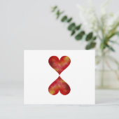 Briefkaart hart (Staand voorkant)