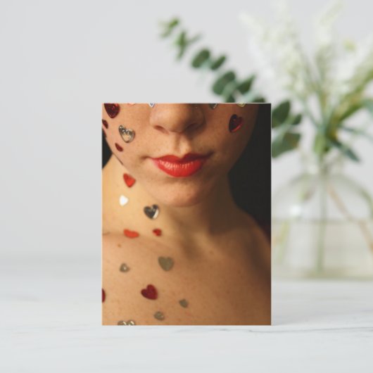 Briefkaart hartaanval (Staand voorkant)