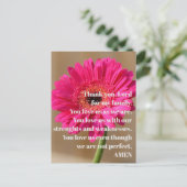 Briefkaart - Hartelijk dank, Heer (Staand voorkant)