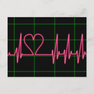 Briefkaart hartmonitor