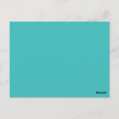 Briefkaart hartslag, Aqua (Achterkant)