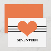 Briefkaart Harttabel Mod, Oranje (Voorkant / Achterkant)