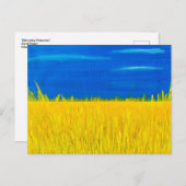 briefkaart "Harvesting Democracy" (Voorkant / Achterkant)