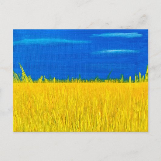 briefkaart "Harvesting Democracy" (Voorkant)