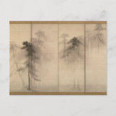 Briefkaart Hasegawa Tohaku Pine Trees 16e eeuw (Voorkant)