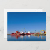 briefkaart "Haven van Leith, Edinburgh" (Voorkant / Achterkant)