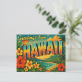 Briefkaart Hawaii (Staand voorkant)