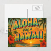 Briefkaart Hawaii (Voorkant / Achterkant)
