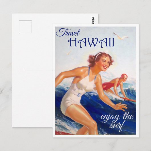  Briefkaart Hawaii (Voorkant / Achterkant)