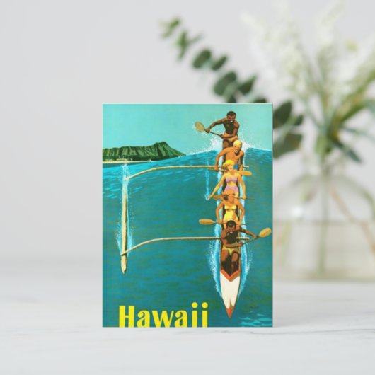 Briefkaart Hawaii (Staand voorkant)