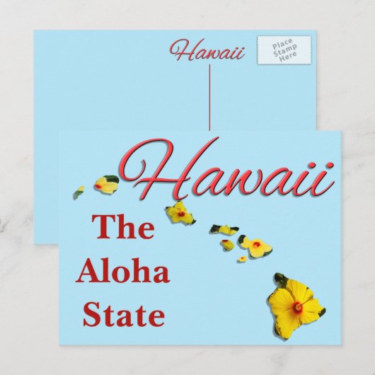 BRIEFKAART - HAWAII (Voorkant / Achterkant)