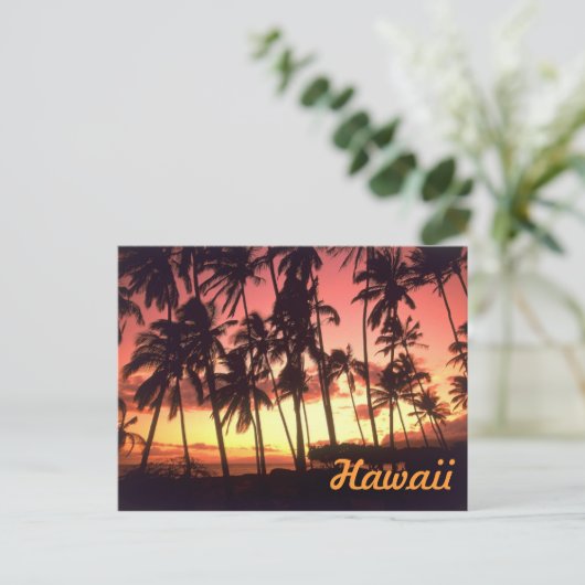 Briefkaart Hawaii (Staand voorkant)