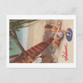 Briefkaart Hawaii Beach