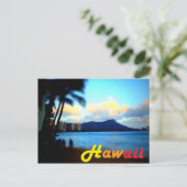 Briefkaart Hawaii-Oahu-Diamond (Staand voorkant)