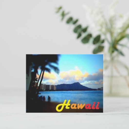 Briefkaart Hawaii-Oahu-Diamond (Staand voorkant)