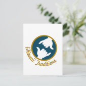 Briefkaart Hawaii Traditions Logo (Staand voorkant)