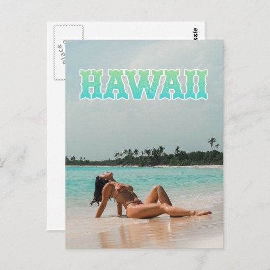 Briefkaart Hawaii Travel (Voorkant / Achterkant)