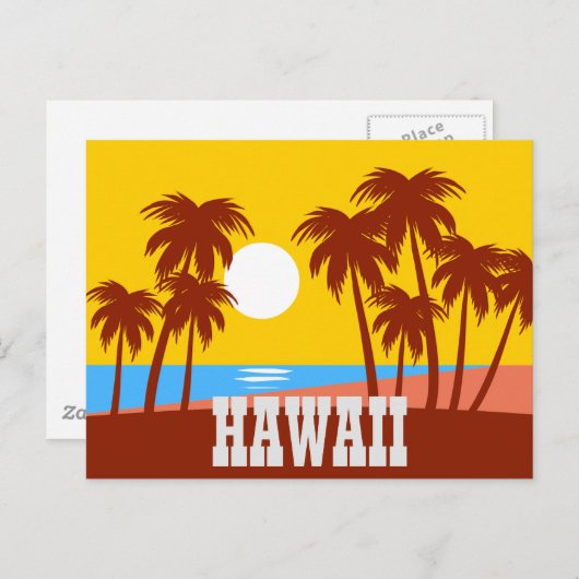 Briefkaart Hawaii Travel (Voorkant / Achterkant)
