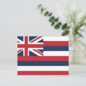 Briefkaart Hawaii-vlag (Staand voorkant)