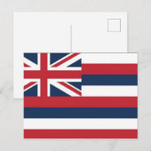Briefkaart Hawaii-vlag (Voorkant / Achterkant)