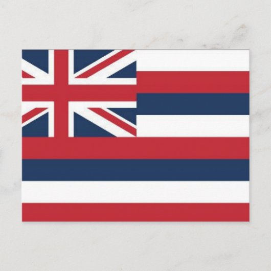 Briefkaart Hawaii-vlag (Voorkant)
