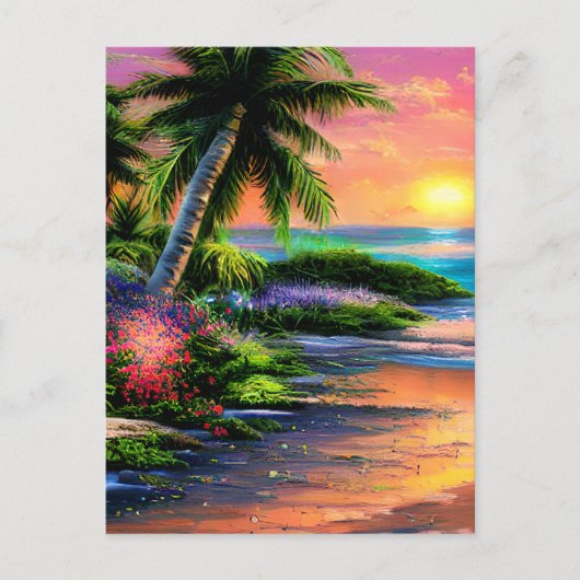 Briefkaart Hawaiian Aloha (Voorkant)