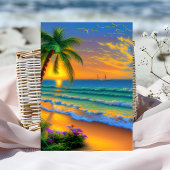 Briefkaart Hawaiian Aloha