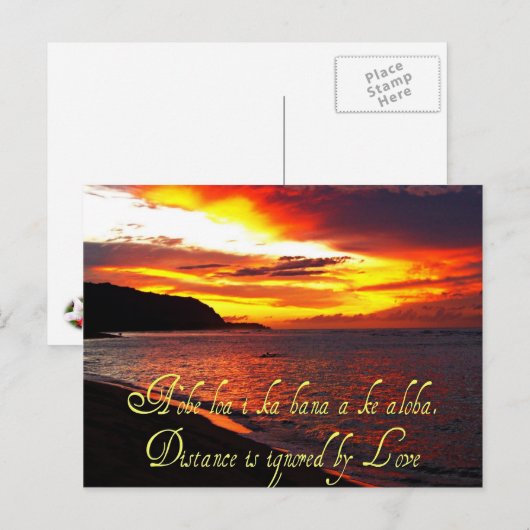 Briefkaart Hawaiian Scenes (Voorkant / Achterkant)