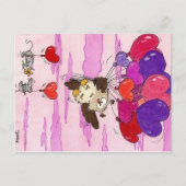 BRIEFKAART HEART BALLOONS, Nicole Janes (Voorkant)