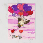 BRIEFKAART HEART BALLOONS, Nicole Janes