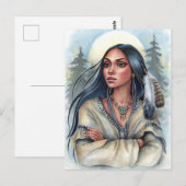 Briefkaart heilige feathers (Voorkant / Achterkant)