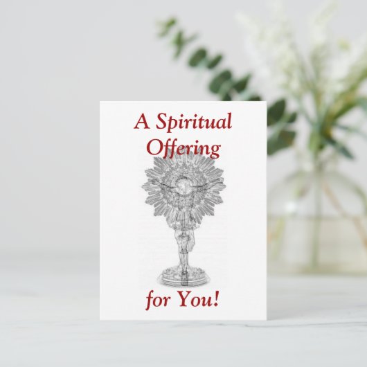 Briefkaart Heilige Uur (Staand voorkant)